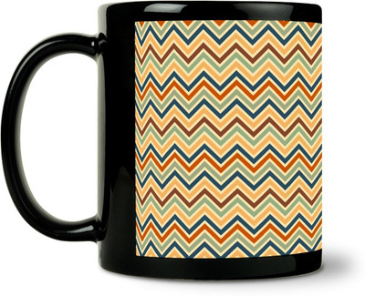 45% OFF on ShopMantra Printted Multi Line Pattern Ceramic Mug 300 ml