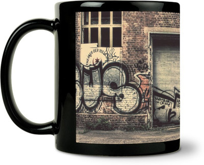 36% OFF on ShopMantra Vintage Graffiti Ceramic Mug 300 ml