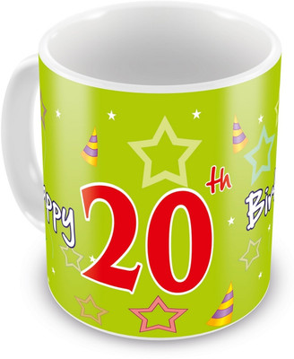 10% OFF on Everyday Gifts 20th Happy Birthday Ceramic Mug