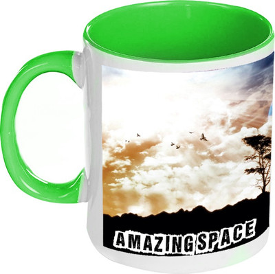 41% OFF on AMY Amazing Space Nature Inside Green Coffee Ceramic Mug