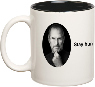 54% OFF on Mugwala Hungry Stay Foolish Gact Of Life-Inspires Me Ceramic Mug 350 ml