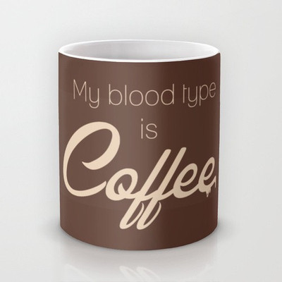 58% OFF on Astrode My Blood Type is Coffee Ceramic Mug 325 ml