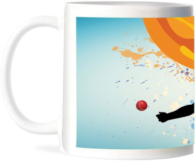 50% OFF on Refeel Gifts Cricket Fever Ceramic Mug 325 ml
