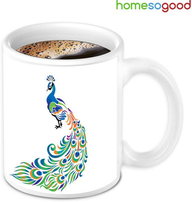 41% OFF on Home So Good Beautiful Peacock Coffee Ceramic Mug 280 ml 41% OFF on Home So Good Beautiful Peacock Coffee Ceramic Mug 280 ml
