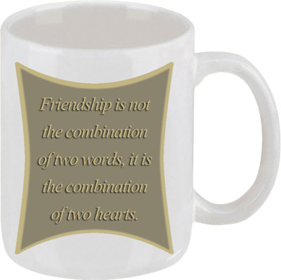 16% OFF on Ellicon 149 Friendship Is Not The Combination Ceramic Mug
