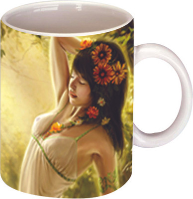 45% OFF on Printland Beautiful Lady Ceramic Mug 350 ml 45% OFF on Printland Beautiful Lady Ceramic Mug 350 ml