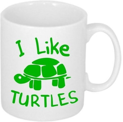 40% OFF on Teeskart I Like Turtles Porcelain Mug