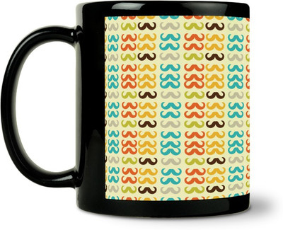 54% OFF on ShopMantra Colorful Mustache Pattern Ceramic Mug 300 ml 54% OFF on ShopMantra Colorful Mustache Pattern Ceramic Mug 300 ml