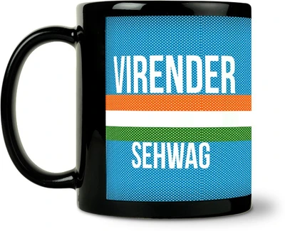 50% OFF on ShopMantra Virender Sehwag The Blue Ceramic Mug 300 ml