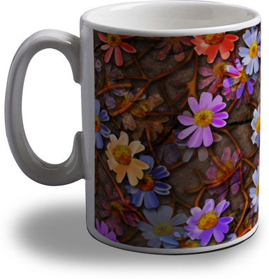 Artifa Colorful Leaves AMG0190 Porcelain, Ceramic Mug 350 ml