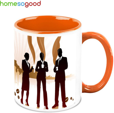 33% OFF on HomeSoGood Coffee With The Professionals Ceramic Mug 325 ml 33% OFF on HomeSoGood Coffee With The Professionals Ceramic Mug 325 ml
