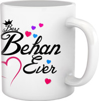 Tiedribbons Gift For Rakshabandhan Rakhi Gifts For Sister Coffee  (Design 4) Ceramic Mug