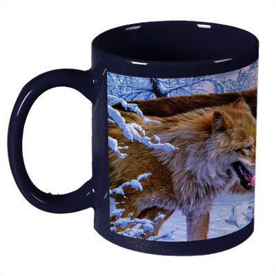 68% OFF on Amy Wild Wolf Snow Ceramic Mug 330 ml 68% OFF on Amy Wild Wolf Snow Ceramic Mug 330 ml