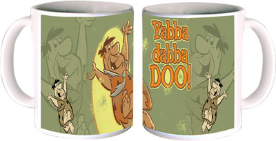 62% OFF on Shopkeeda Yabba Dabba Doo Ceramic Mug 350 ml