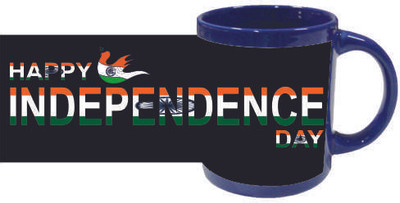 46% OFF on Printland Tri color Independence Ceramic Mug