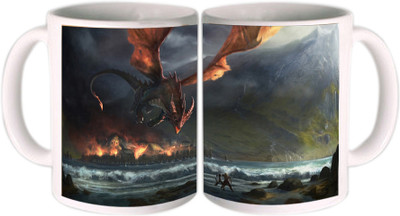 62% OFF on Shopkeeda Dragon Rage Ceramic Mug 350 ml