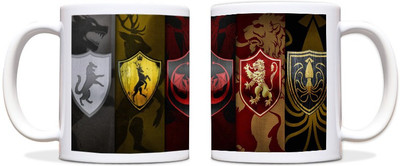 60% OFF on ShopMantra Mutli Logo Black Ceramic Mug 300 ml