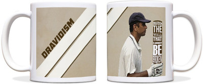 64% OFF on ShopMantra Rahul Dravid Quote Ceramic Mug 300 ml