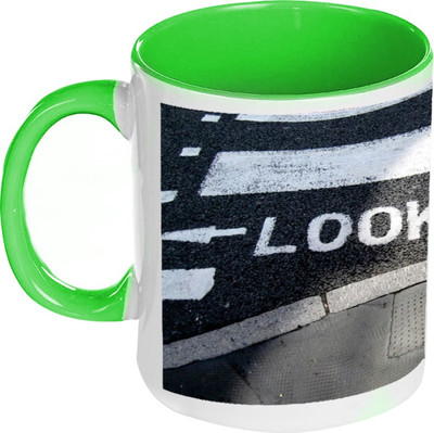 58% OFF on AMY Look Left Zebra Crossing Inside Green Coffee Ceramic Mug 325 ml 58% OFF on AMY Look Left Zebra Crossing Inside Green Coffee Ceramic Mug 325 ml