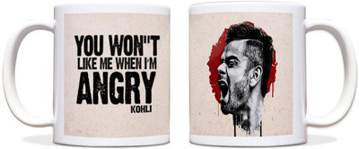 64% OFF on ShopMantra Virat Kohli Angry Ceramic Mug 300 ml 64% OFF on ShopMantra Virat Kohli Angry Ceramic Mug 300 ml