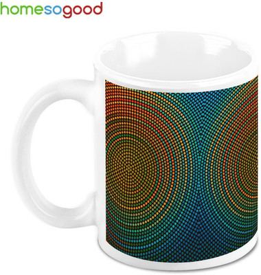 41% OFF on HomeSoGood Magnified Pollens Ceramic Mug 325 ml