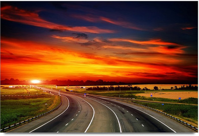 75% OFF on Beautiful Way In The Evening Paper Print 75% OFF on Beautiful Way In The Evening Paper Print