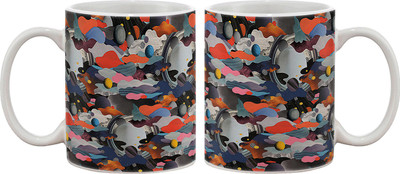 15% OFF on Artifa Abstract Design Pattern Porcelain, Ceramic Mug 350 ml 15% OFF on Artifa Abstract Design Pattern Porcelain, Ceramic Mug 350 ml