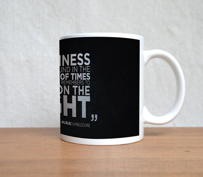 85% OFF on StyBuzz Harry Potter Quote Dumbledore Ceramic Mug 300 ml