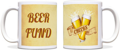 ShopMantra Beer Cheers Black Ceramic Mug 300 ml ShopMantra Beer Cheers Black Ceramic Mug 300 ml