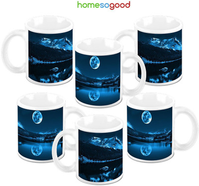 49% OFF on Homesogood Shadow Of The Moon Pack Of 6 Ceramic Mug 325 ml, Pack of 6 49% OFF on Homesogood Shadow Of The Moon Pack Of 6 Ceramic Mug 325 ml, Pack of 6