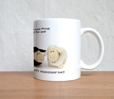 60% OFF on StyBuzz Happy Friendship Day Porcelain Mug 300 ml