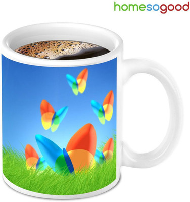 41% OFF on HomeSoGood Beautiful Butterfly on Grass Ceramic Mug 280 ml 41% OFF on HomeSoGood Beautiful Butterfly on Grass Ceramic Mug 280 ml