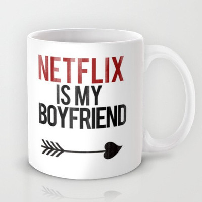 58% OFF on Astrode Netflix Is My Boyfriend Ceramic Mug 325 ml