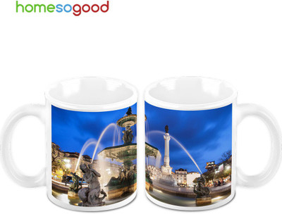 45% OFF on Homesogood Lovely Fountain Pack Of 2 Ceramic Mug 325 ml, Pack of 2 45% OFF on Homesogood Lovely Fountain Pack Of 2 Ceramic Mug 325 ml, Pack of 2