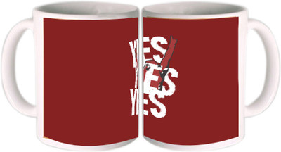 25% OFF on Shopkeeda Yes Yes Yes Ceramic Mug 350 ml