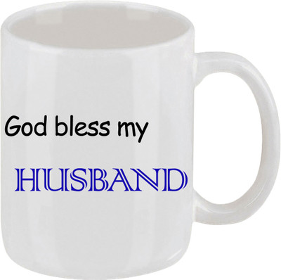 16% OFF on Ellicon 15 God Bless My Husband Ceramic Mug