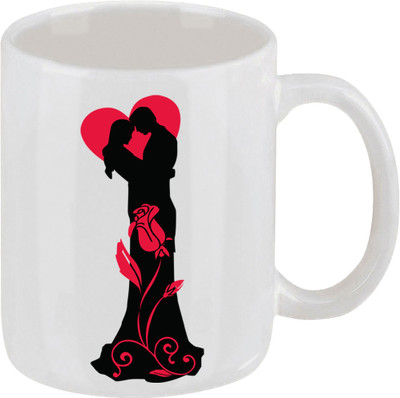 16% OFF on Ellicon 13 Love Couple Ceramic Mug