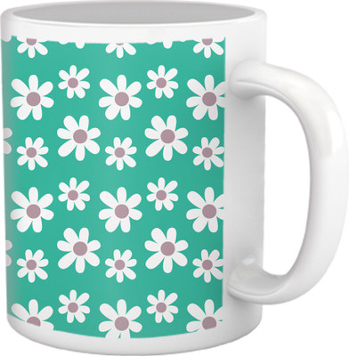 60% OFF on Tiedribbons Shy Shine_Geometric Multicolor_ Crowded Pattern Ceramic Mug 325 ml