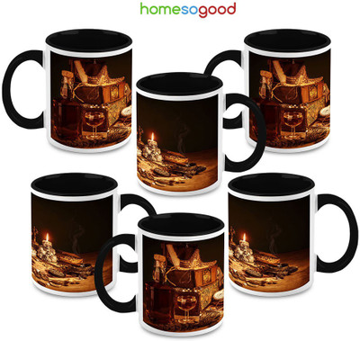 41% OFF on HomeSoGood Room For Black Magic Ceramic Mug 325 ml, Pack of 6 41% OFF on HomeSoGood Room For Black Magic Ceramic Mug 325 ml, Pack of 6