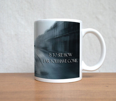 60% OFF on StyBuzz A Men Walk In Road Blur Porcelain Mug 300 ml