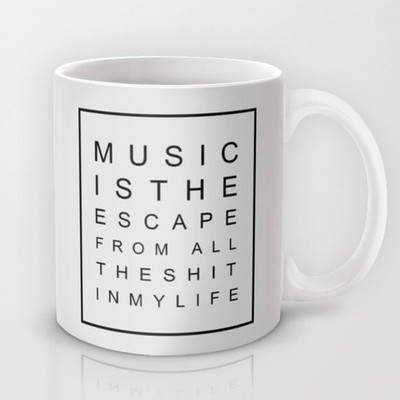 58% OFF on Astrode Music Is The Escape Ceramic Mug 325 ml 58% OFF on Astrode Music Is The Escape Ceramic Mug 325 ml