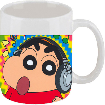 28% OFF on Ellicon E53 Funny Cartoon Shinchan Ceramic Mug 325 ml