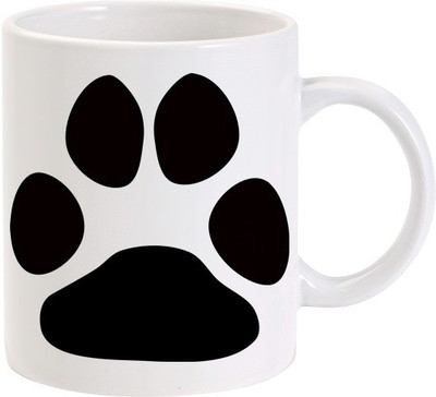 50% OFF on Lolprint Dog Paw Ceramic Mug 325 ml