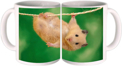 62% OFF on Shopkeeda Funny Animal Ceramic Mug 350 ml