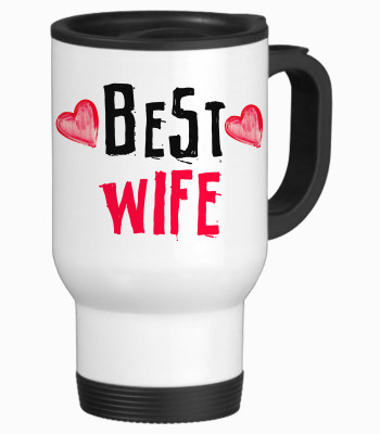 52% OFF on Tiedribbons Best Wife Gifts For Birthday Travel Stainless Steel Mug 350 ml