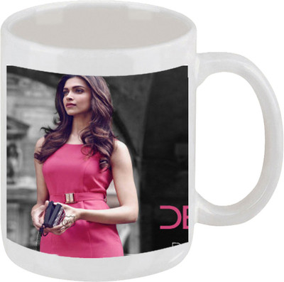 28% OFF on Ellicon E17 Deepika Padukone Ceramic Mug 325 ml