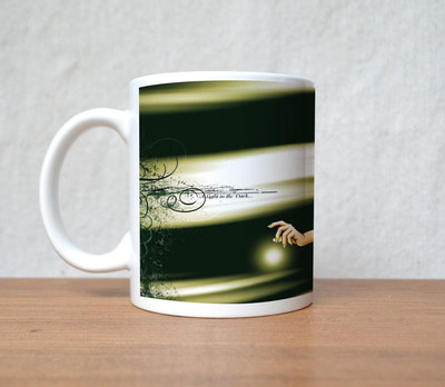 60% OFF on StyBuzz A Light In The Dark Angel Porcelain Mug 300 ml