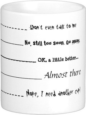 37% OFF on Exoctic Silver Gussey Mei Tum Aur Bhi Butifool Lagti Ho Janu A001 Ceramic Mug 350 ml