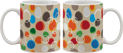 15% OFF on Artifa Colourful Stones Porcelain, Ceramic Mug 350 ml