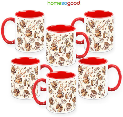 41% OFF on HomeSoGood Hot Coffee QTY 6 Ceramic Mug 325 ml, Pack of 6 41% OFF on HomeSoGood Hot Coffee QTY 6 Ceramic Mug 325 ml, Pack of 6